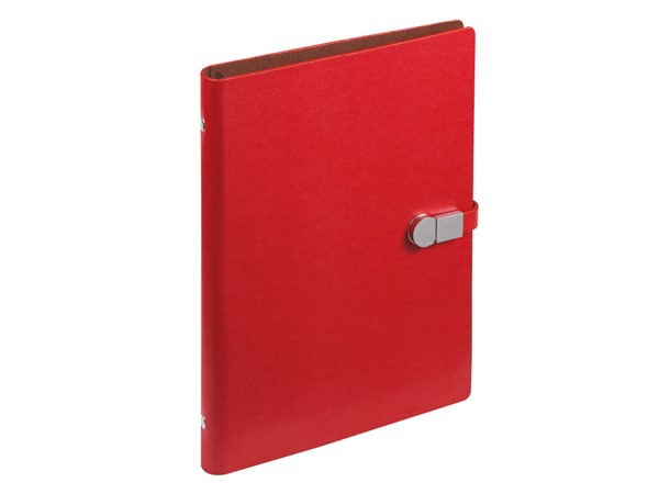 17x23,5 USB TARİHSİZ ORGANİZER AJANDA KIRMIZI + USB